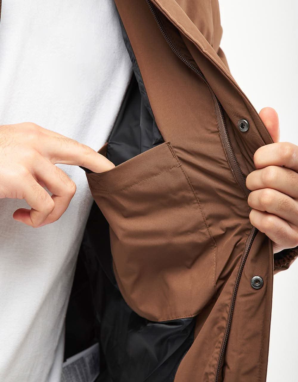 Carhartt WIP Danville Jacket - Chocolate/White - Image 6