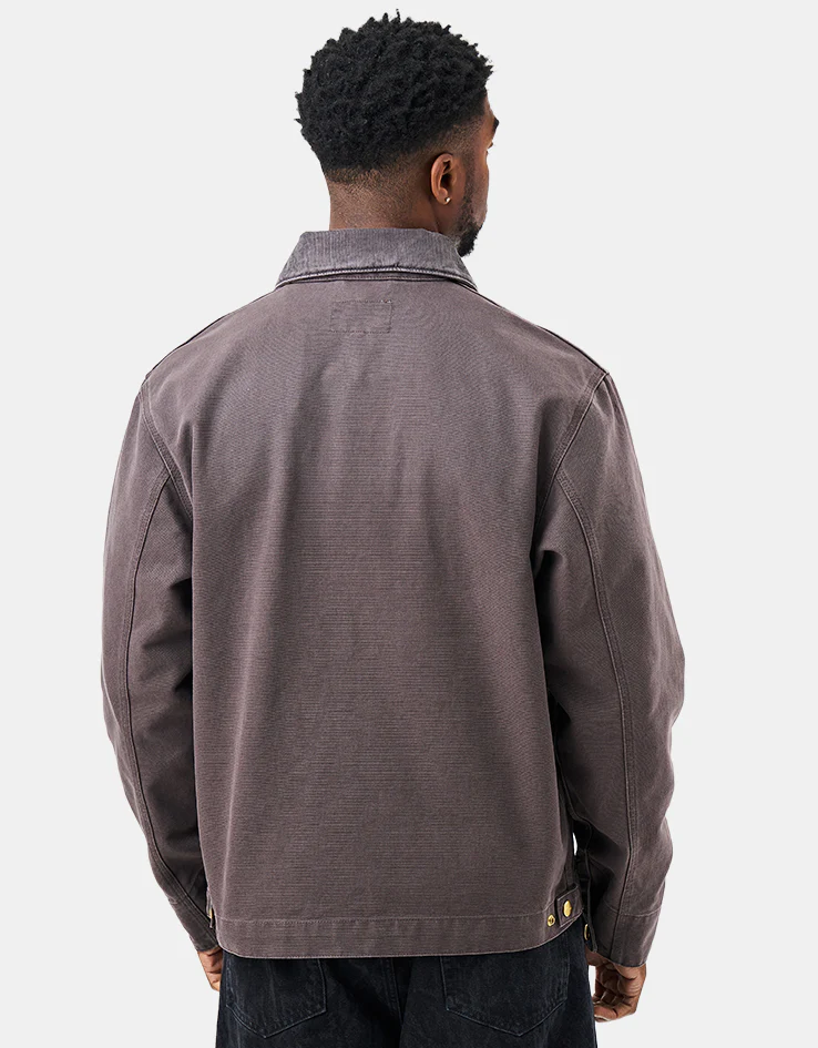Carhartt WIP Detroit Jacket - Shale/Shale (Stone Canvas) - Image 2