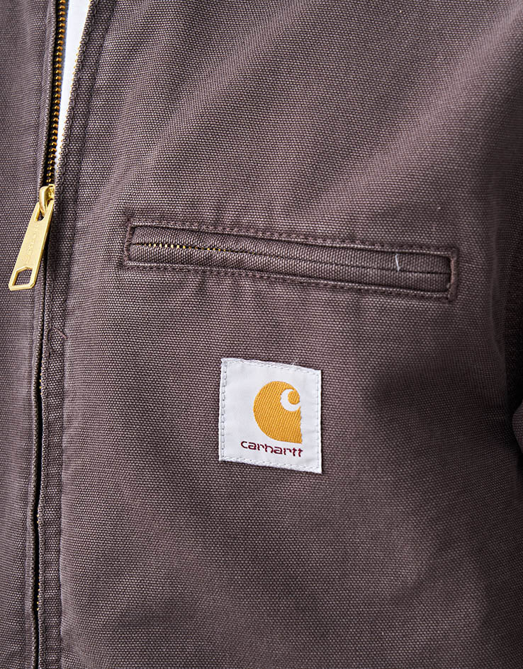 Carhartt WIP Detroit Jacket - Shale/Shale (Stone Canvas) - Image 4