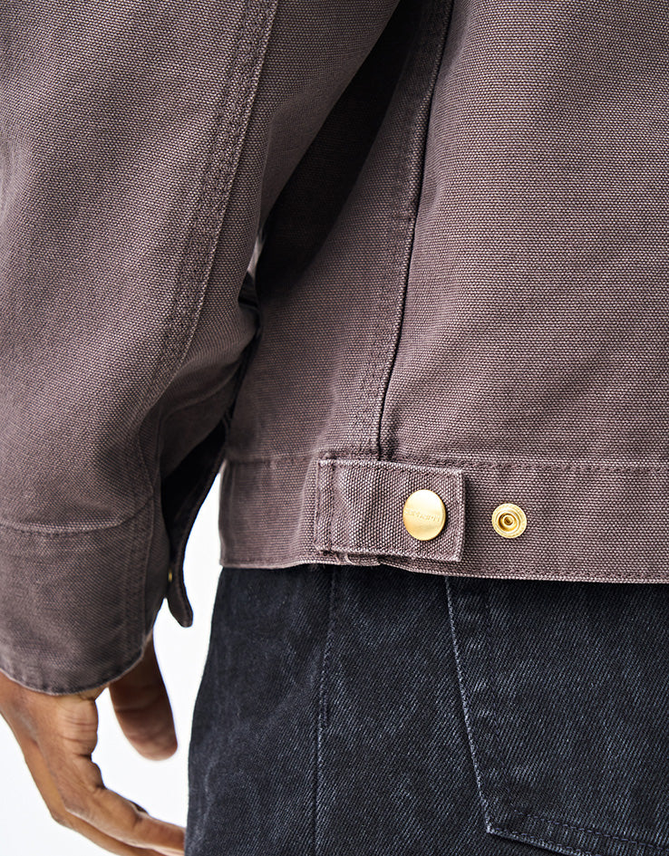Carhartt WIP Detroit Jacket - Shale/Shale (Stone Canvas) - Image 6