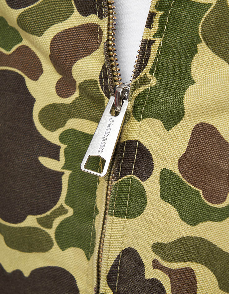 Carhartt WIP Duck Detroit Jacket - Camo Duck/Green (Stone Washed) - Image 7