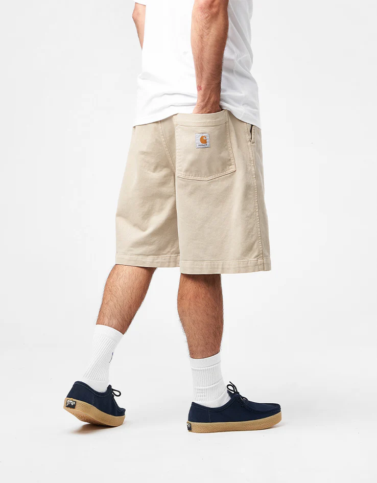 Carhartt WIP Floyde Stretch Twill Shorts - Wall (Garment Dyed)