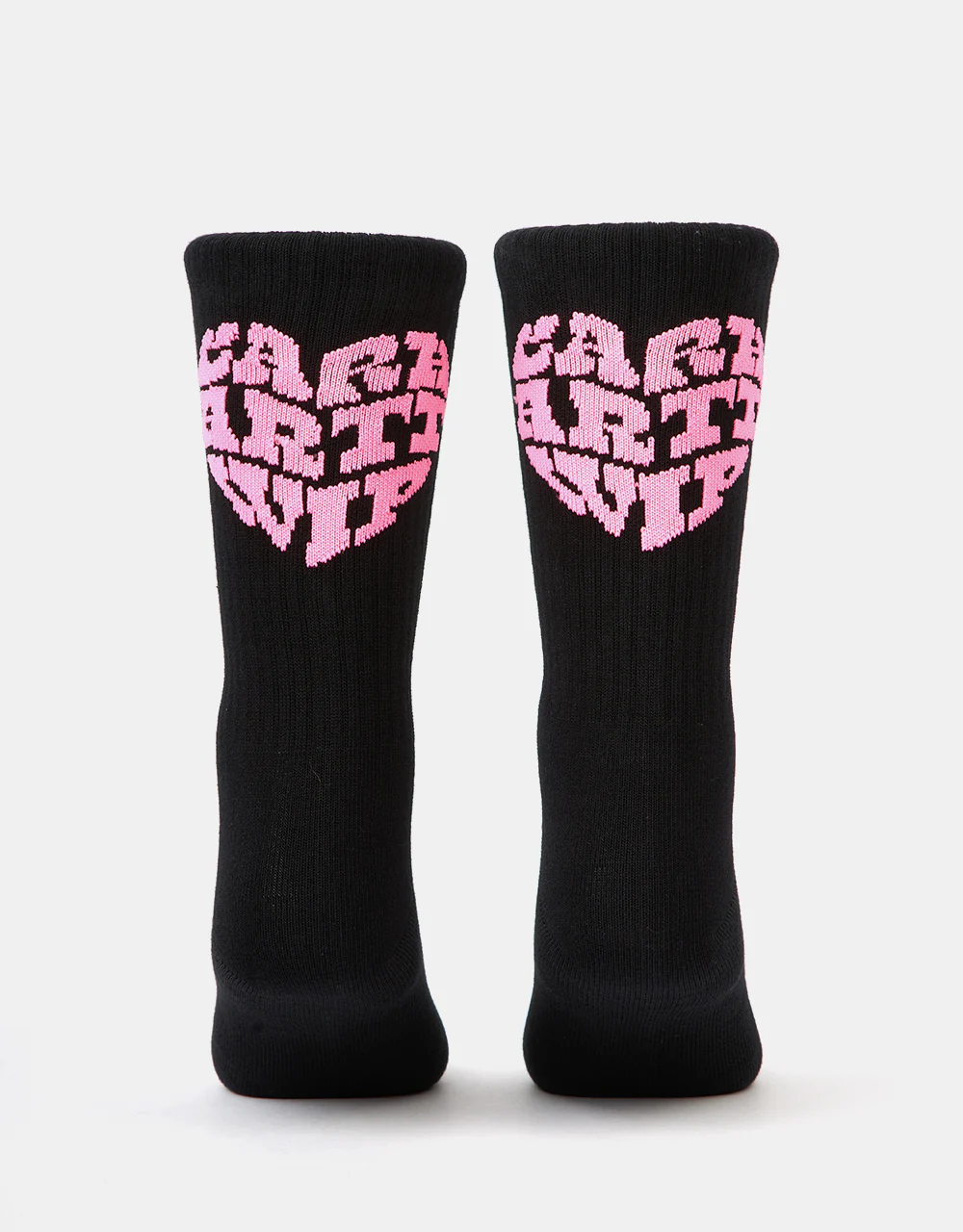 Carhartt WIP Heartbreaker Socks - Black/Lumo Pink - Image 3