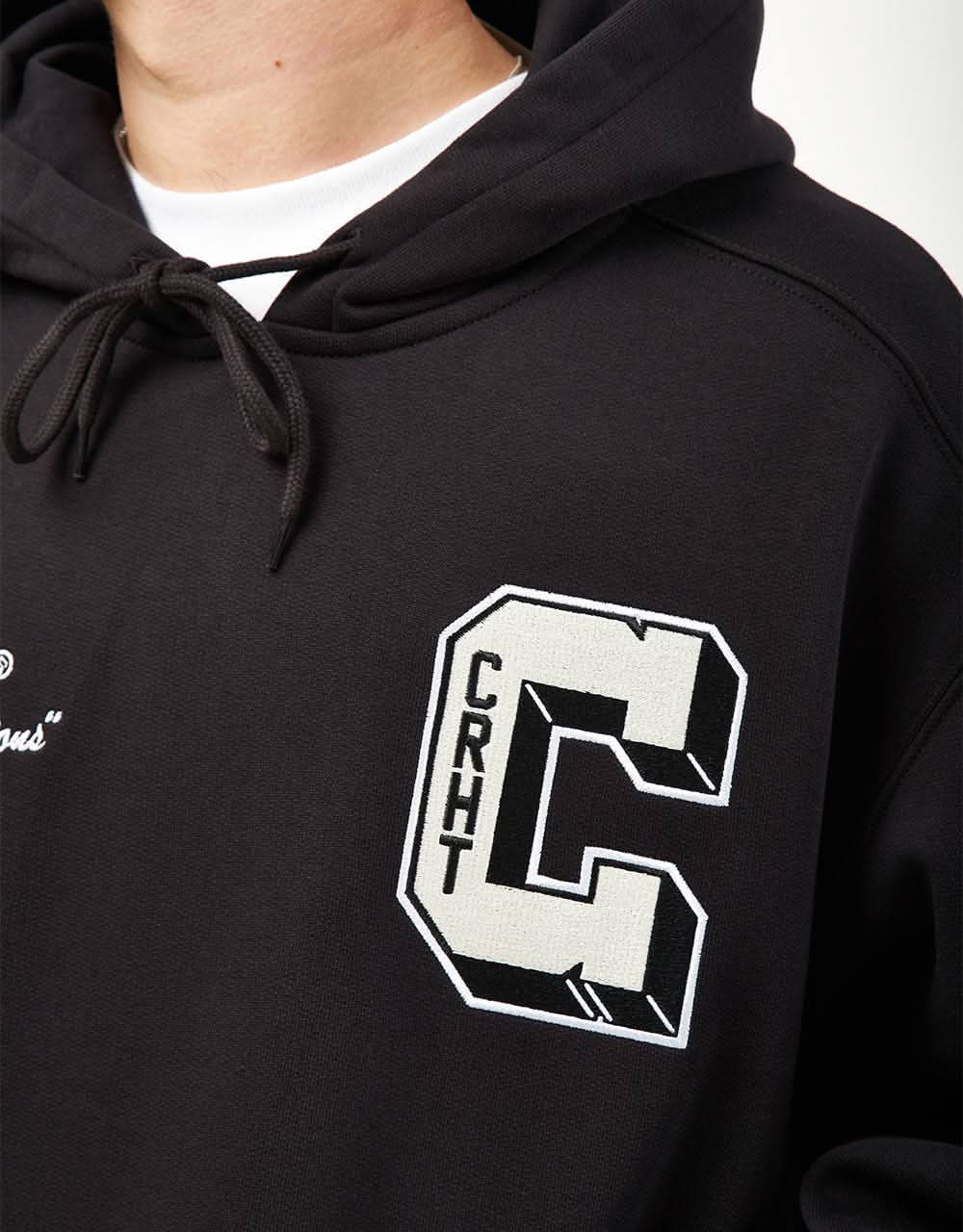 Carhartt WIP Hooded Brown Ducks Sweatshirt - Black - Image 3