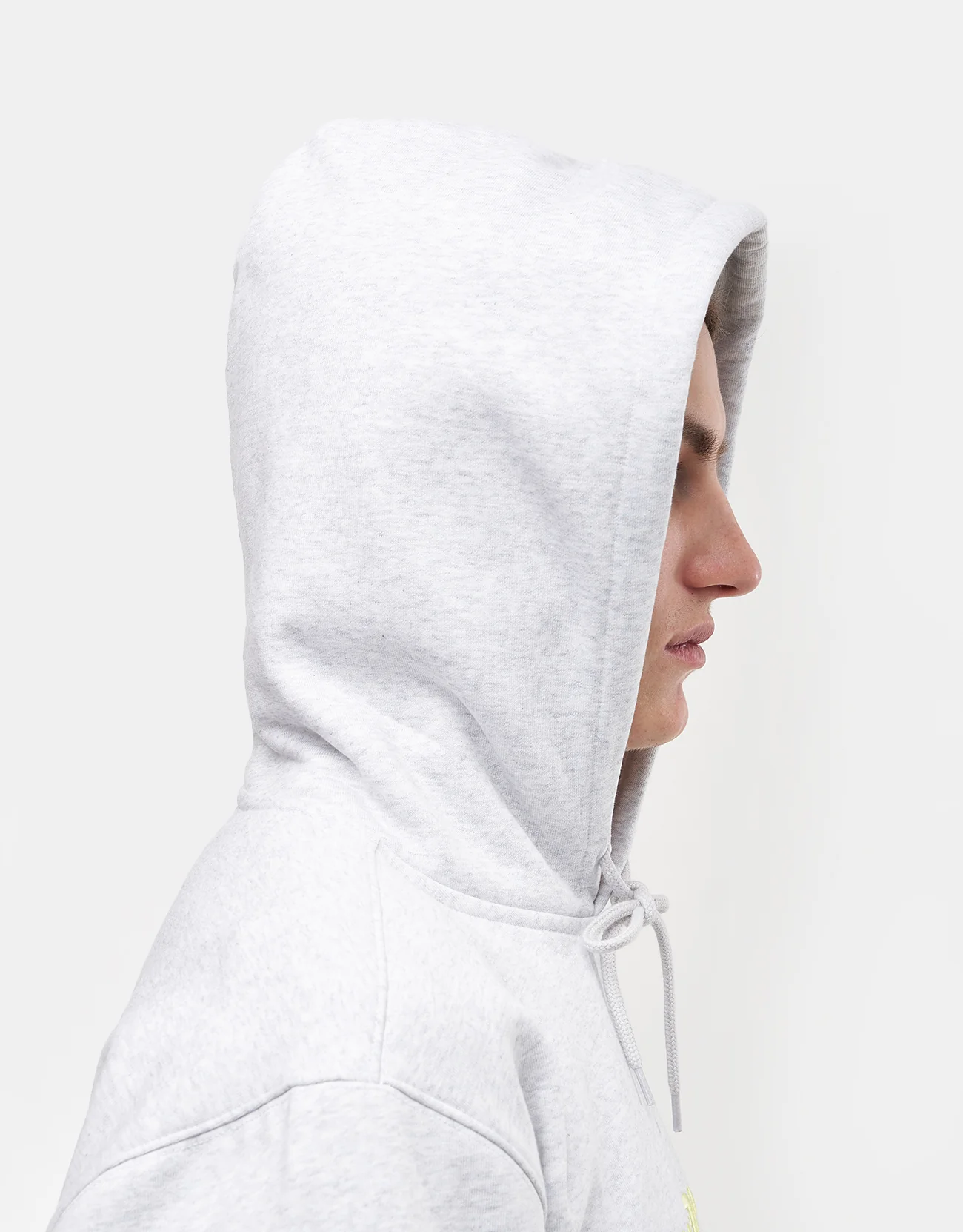 Carhartt WIP Hooded Carhartt Sweatshirt - Ash Heather/Air Green - Image 5