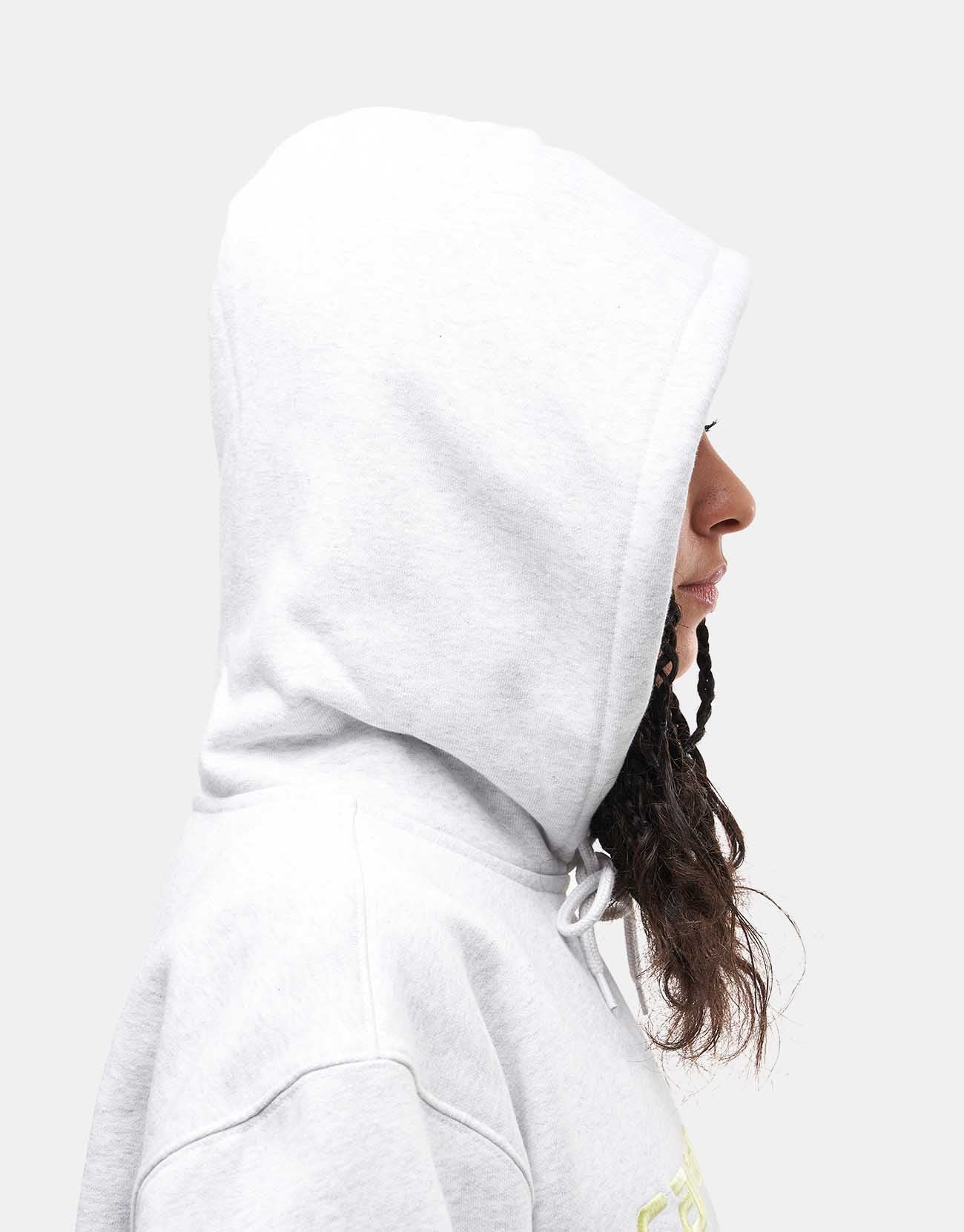 Carhartt WIP Hooded Carhartt Sweatshirt - Ash Heather/Air Green - Image 7