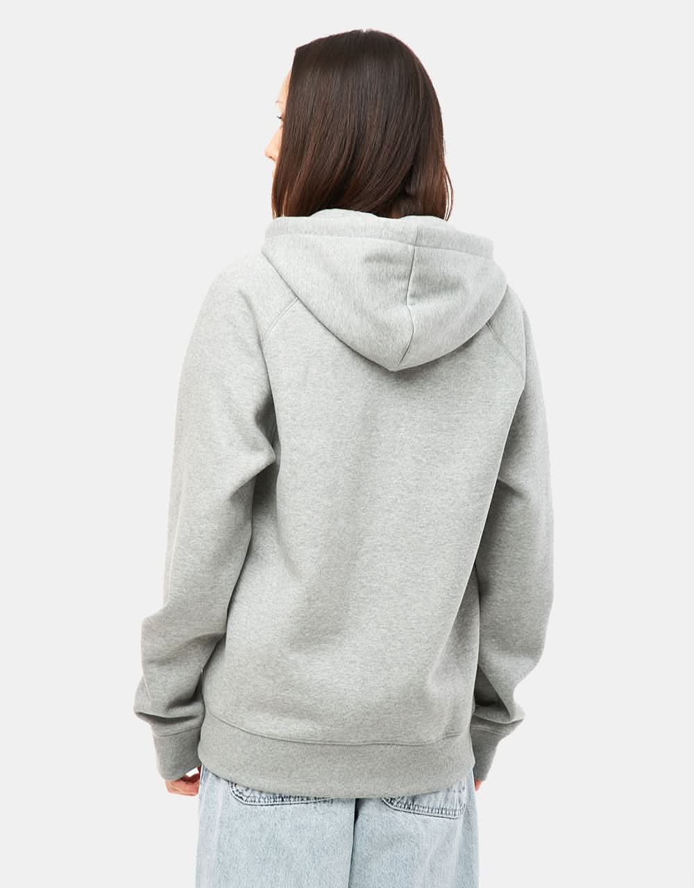 Carhartt WIP Hooded Chase Jacket - Grey Heather/Gold - Image 7