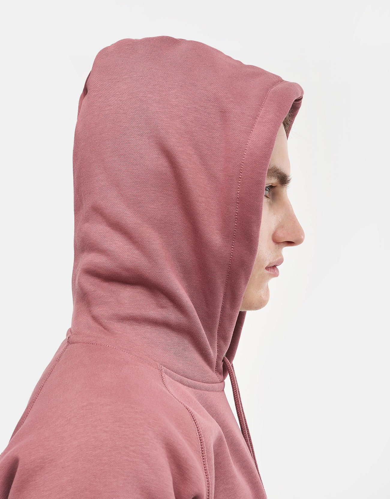 Carhartt WIP Hooded Chase Sweatshirt - Dusky Pink/Gold - Image 4