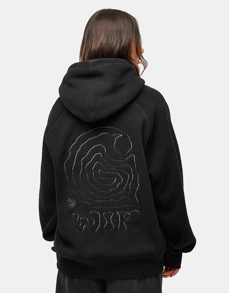 Carhartt WIP Hooded Helix Sweatshirt - Black/Porphyry - Image 6