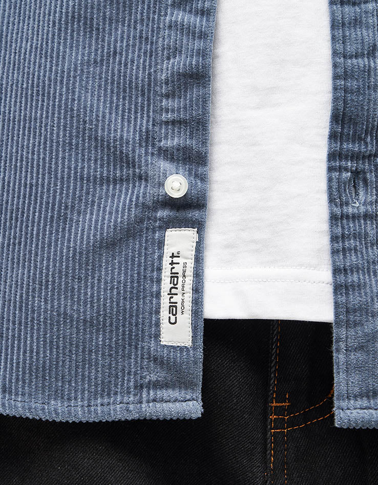 Carhartt WIP L/S Madison Cord Shirt - Angelite/Angelite - Image 5