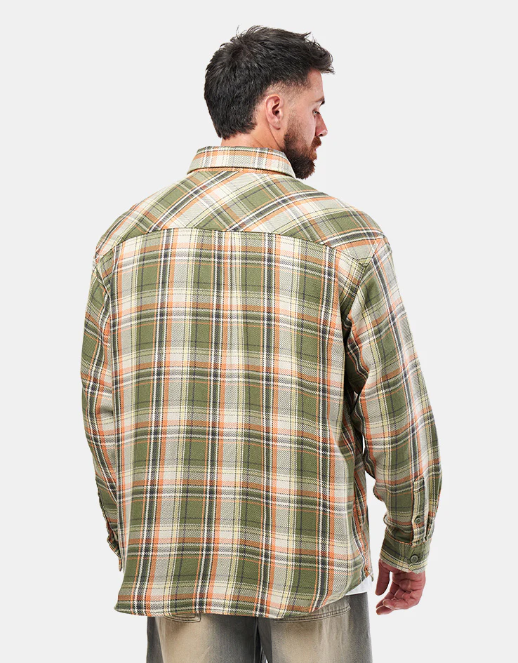Carhartt WIP L/S Tunick Shirt - Tunick Check/Dollar Green - Image 3