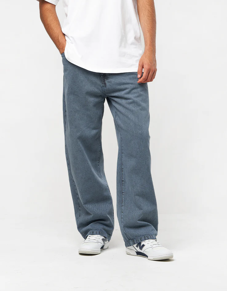 Carhartt WIP Landon Pant - Black/Blue Fog (Garment Dyed) - Image 3