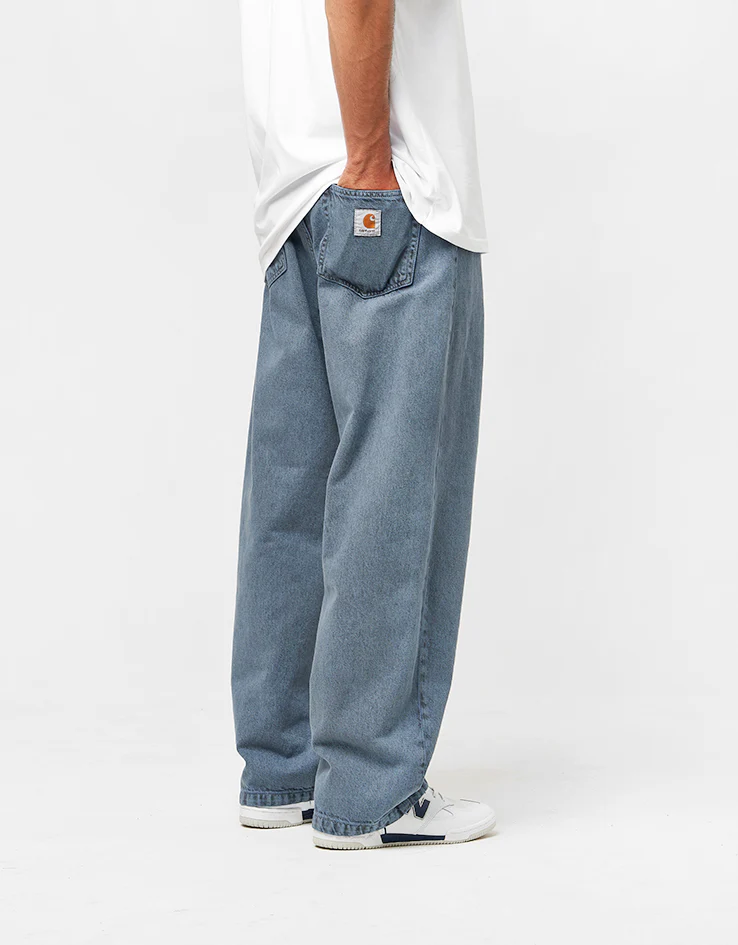 Carhartt WIP Landon Pant - Black/Blue Fog (Garment Dyed) - Image 4