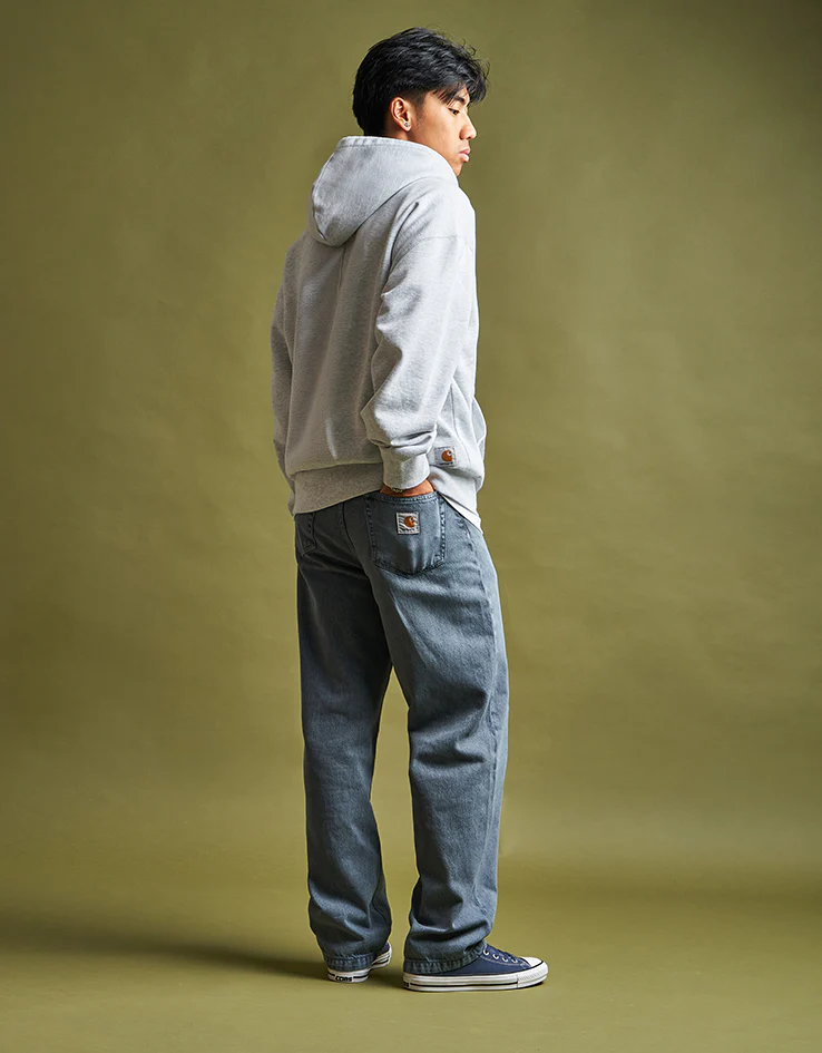 Carhartt WIP Landon Pant - Black/Blue Fog (Garment Dyed) - Image 9