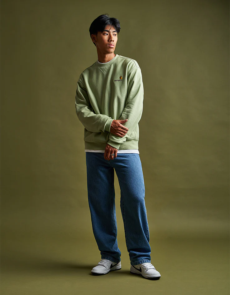 Carhartt WIP Landon Pant - Blue (Heavy Stone Wash) - Image 2