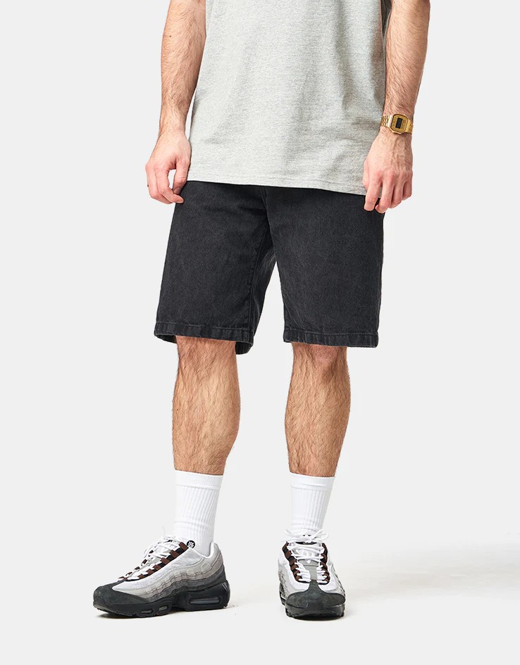 Carhartt WIP Landon Short - Black (Stone Washed) - Image 2