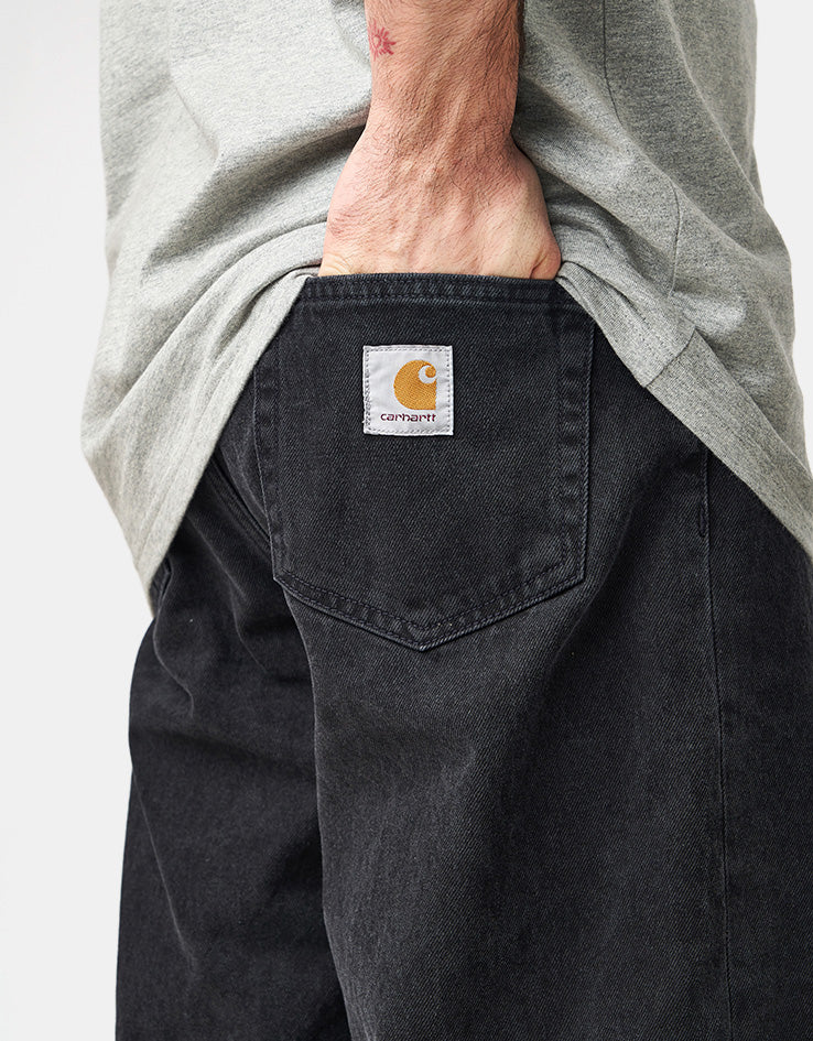 Carhartt WIP Landon Short - Black (Stone Washed) - Image 4
