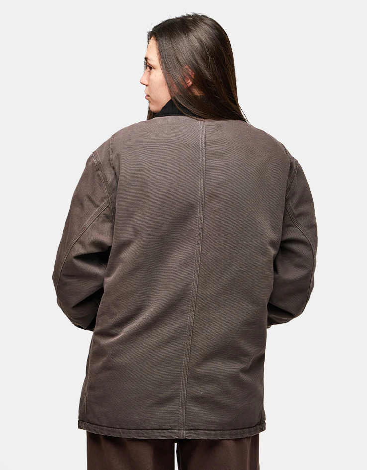 Carhartt WIP OG Chore Coat - Tobacco/Black (Stone Canvas) - Image 9