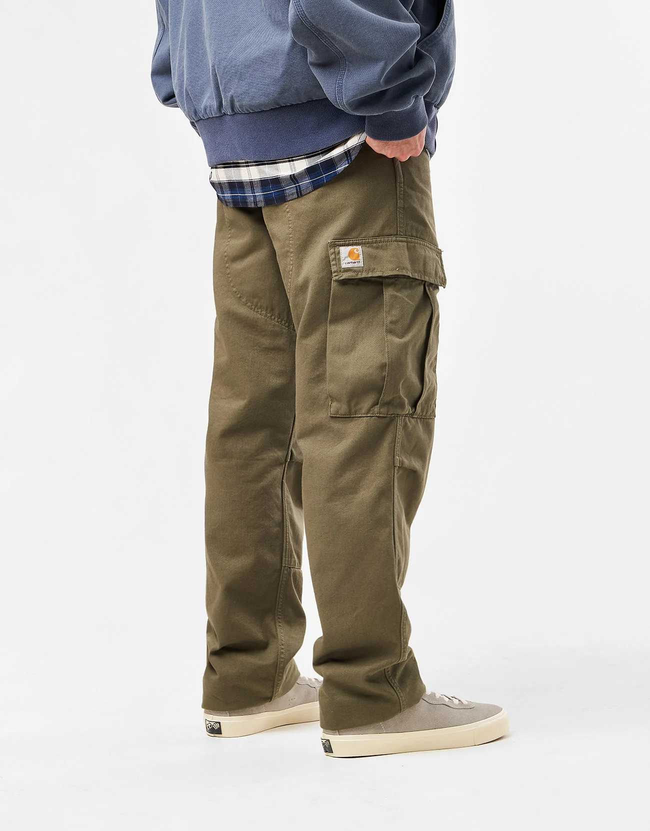 Carhartt WIP Regular Cargo Pant - Dollar Green (Garment Dyed) - Image 2