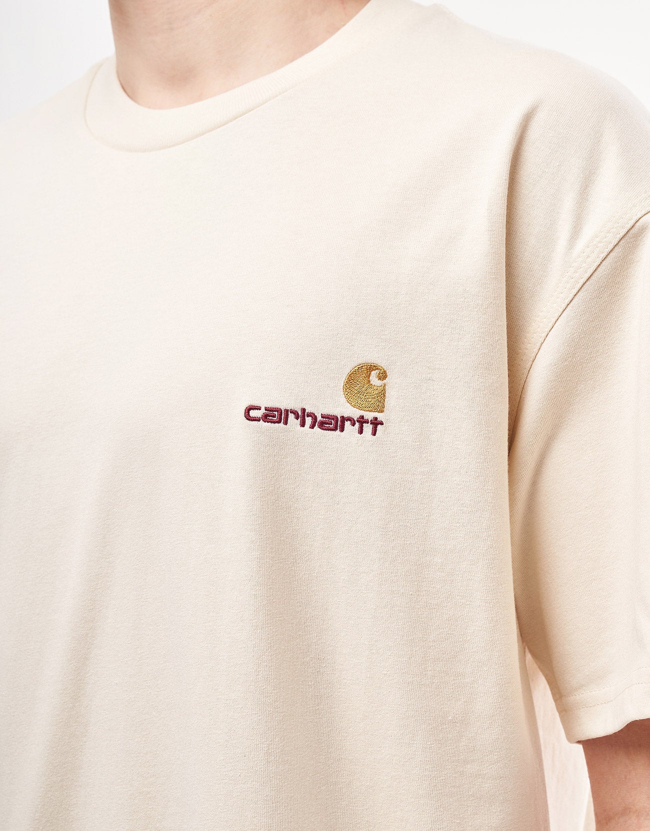 Carhartt WIP S/S American Script T-Shirt - Natural - Image 3