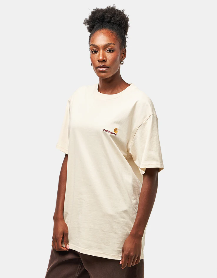 Carhartt WIP S/S American Script T-Shirt - Natural - Image 4