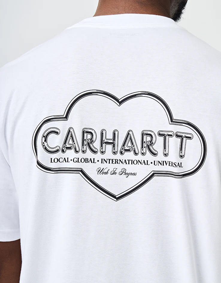 Carhartt WIP S/S Cloud Heart T-Shirt - White - Image 3