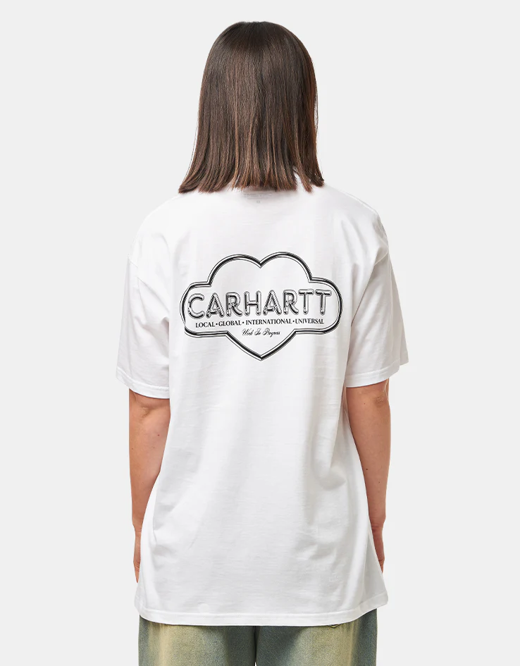 Carhartt WIP S/S Cloud Heart T-Shirt - White - Image 5