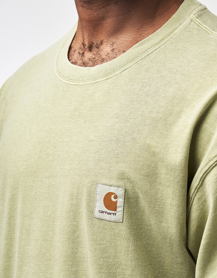 Carhartt WIP S/S Nelson T-Shirt - Gentle Green (Garment Dyed) - Image 3