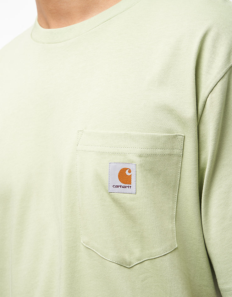 Carhartt WIP S/S Pocket T-Shirt - Pale Olive - Image 3