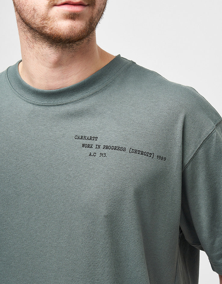 Carhartt WIP S/S Punched T-Shirt - Velvet Green - Image 4