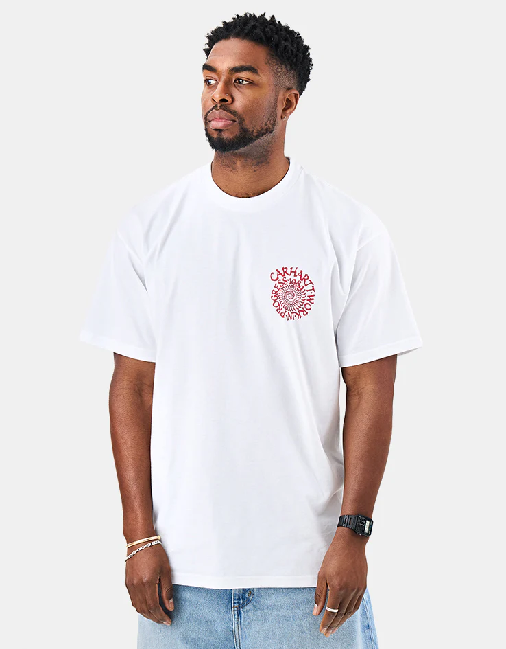 Carhartt WIP S/S Spirals T-Shirt - White - Image 2