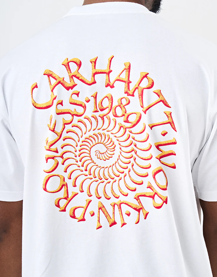 Carhartt WIP S/S Spirals T-Shirt - White - Image 3