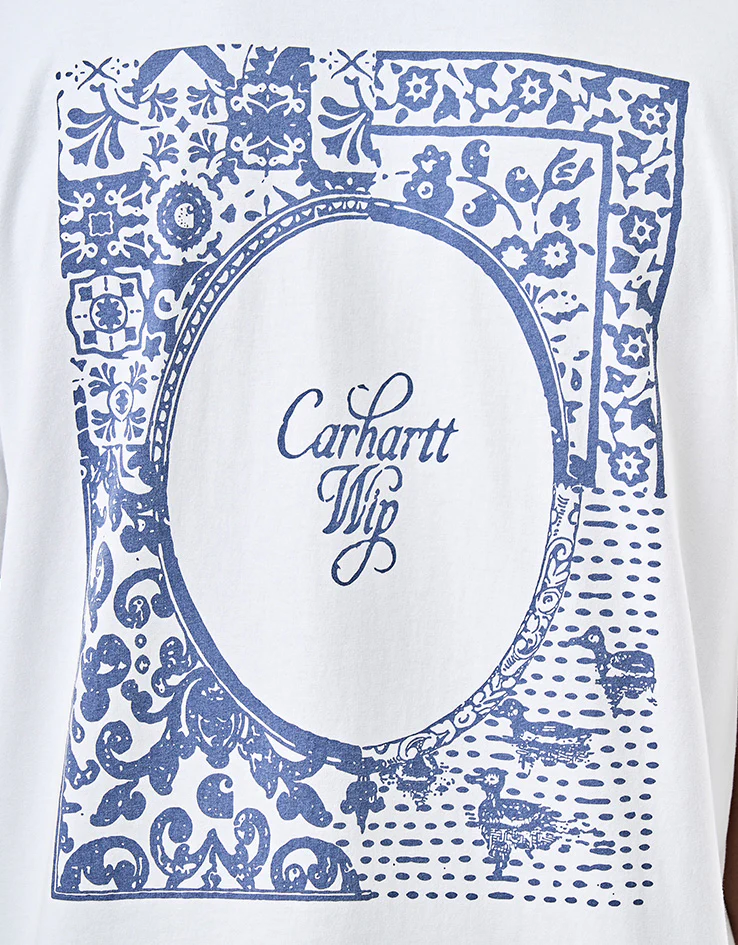Carhartt WIP S/S Vestige T-Shirt - White (Stone Washed) - Image 3