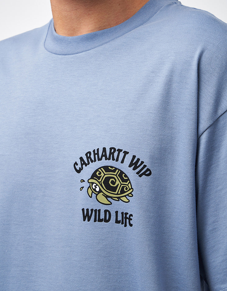 Carhartt WIP S/S Wild Life T-Shirt - Gentle Blue - Image 4