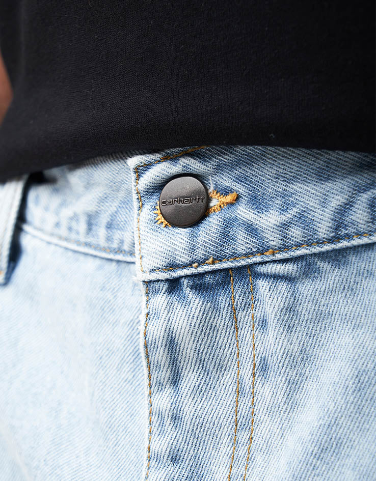 Carhartt WIP Single Knee Pant - Blue Heavy Stone Bleached - Image 10