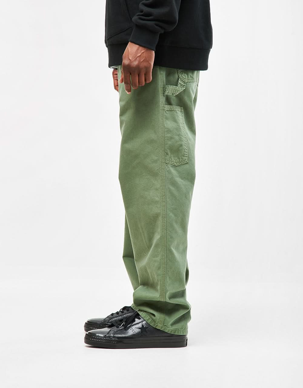Carhartt WIP Single Knee Pant - Park (Garment Dyed) - Image 2