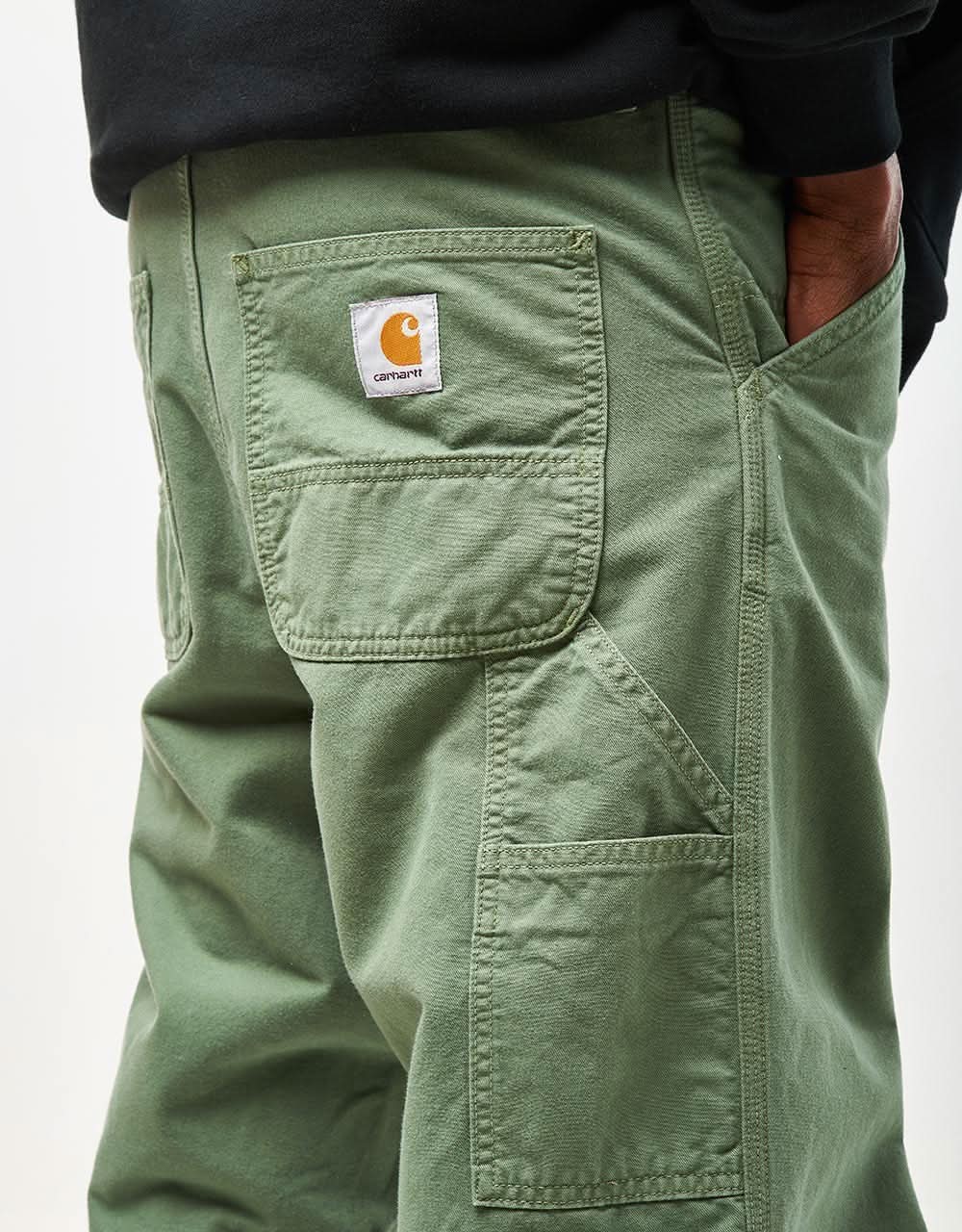 Carhartt WIP Single Knee Pant - Park (Garment Dyed) - Image 4