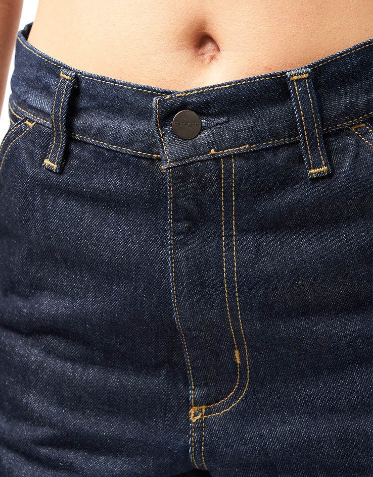 Carhartt WIP Single Knee Shorts - Blue (Rinsed) - Image 10