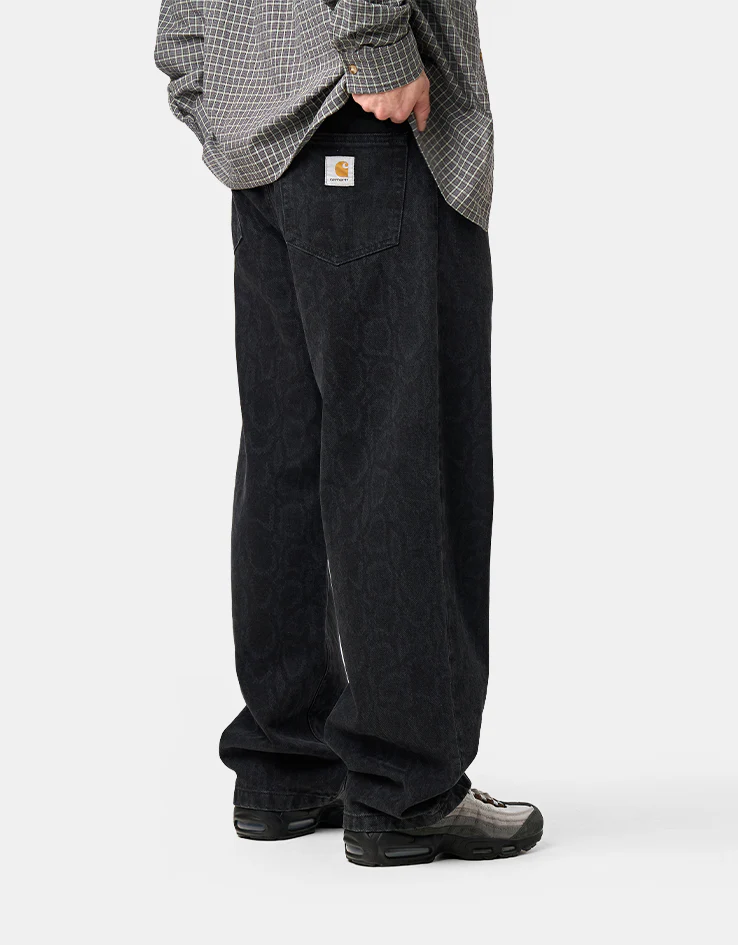 Carhartt WIP Snake Landon Pant - Snake Camo/Black (Heavy Stone Wash)