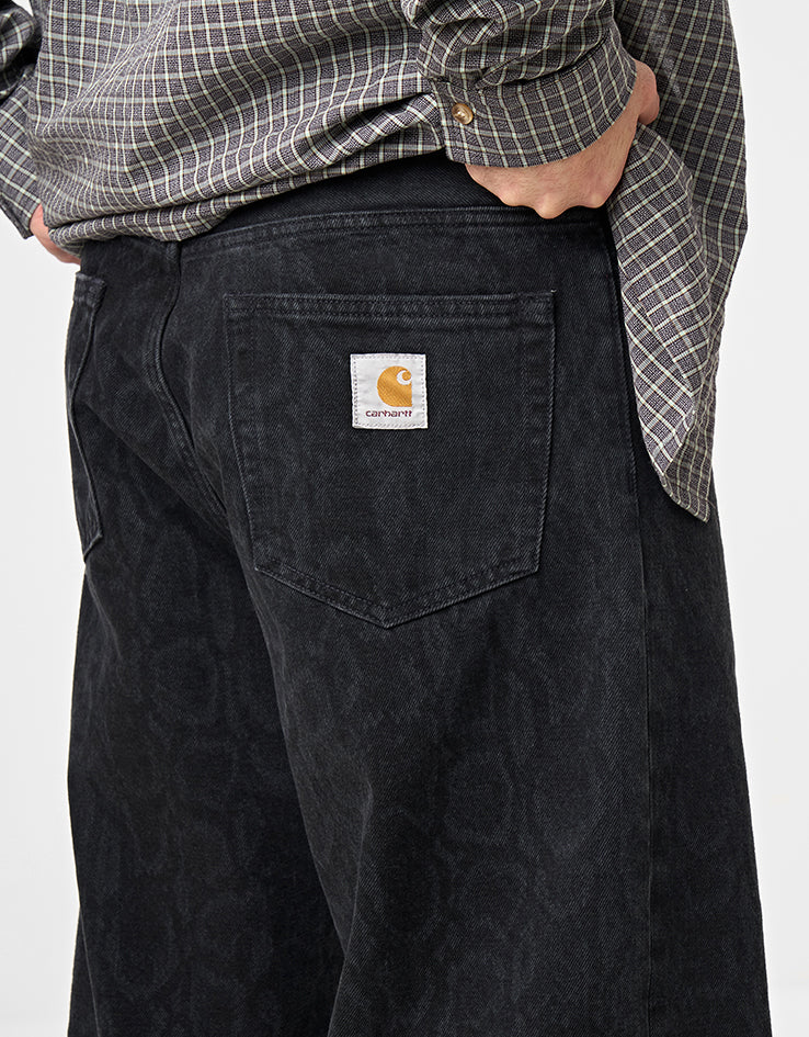 Carhartt WIP Snake Landon Pant - Snake Camo/Black (Heavy Stone Wash) - Image 4