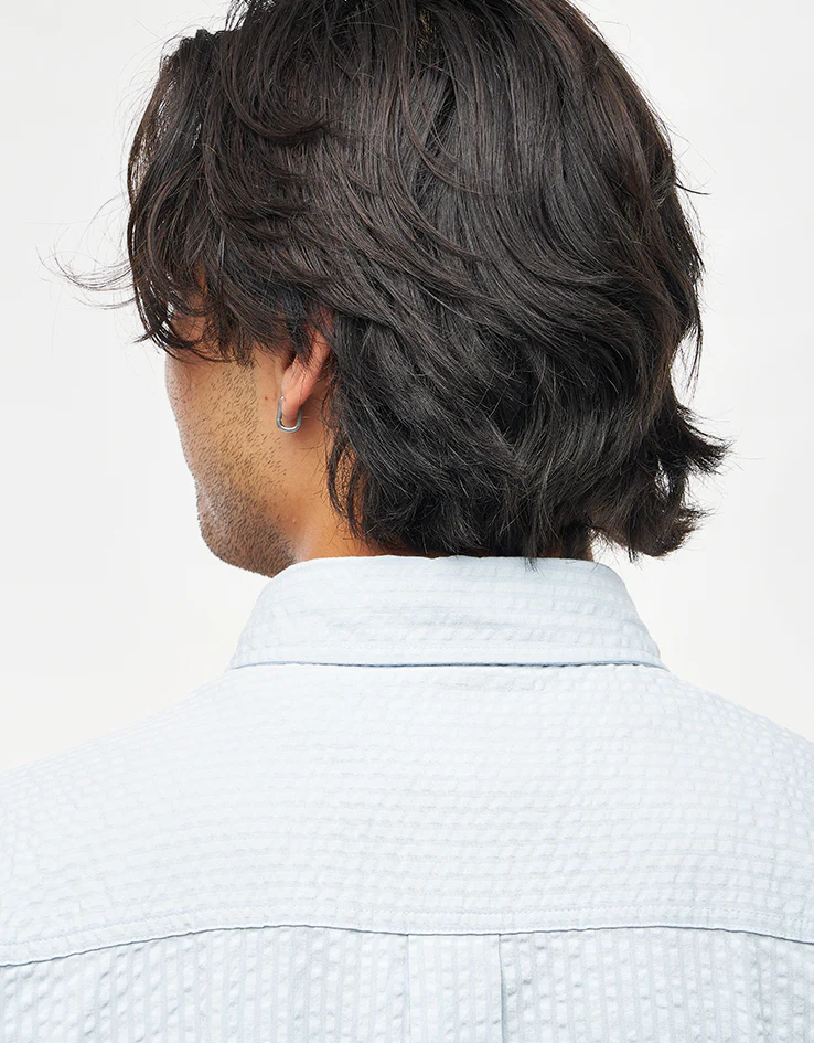 Carhartt WIP Toland S/S Shirt - Toland Stripe/Blue Fog - Image 8