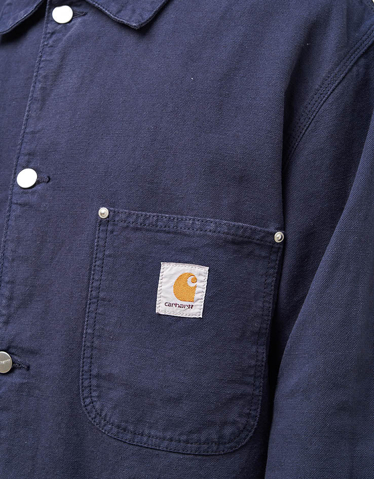 Carhartt WIP Walter Chore Coat - Dark Navy (Garment Dyed) - Image 4
