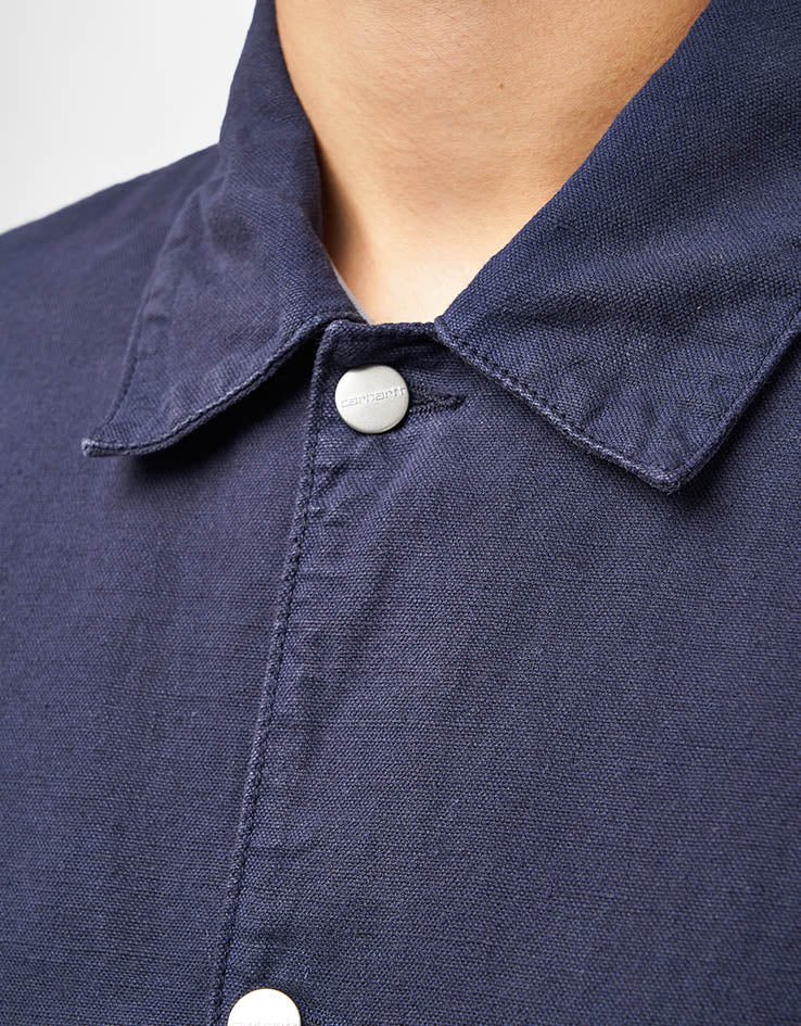 Carhartt WIP Walter Chore Coat - Dark Navy (Garment Dyed) - Image 5