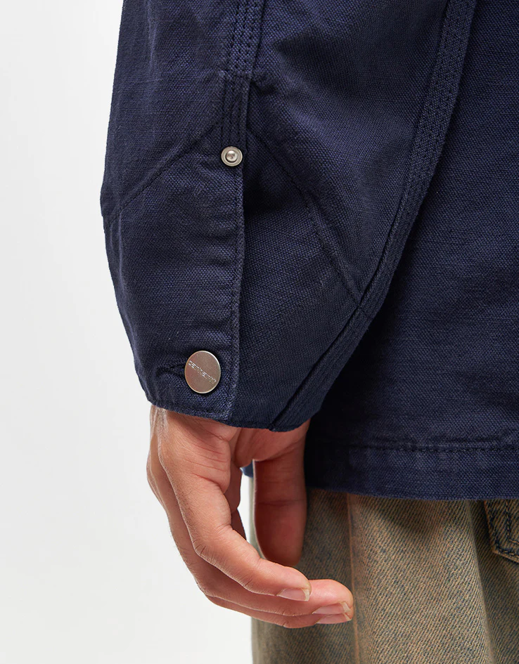 Carhartt WIP Walter Chore Coat - Dark Navy (Garment Dyed) - Image 6