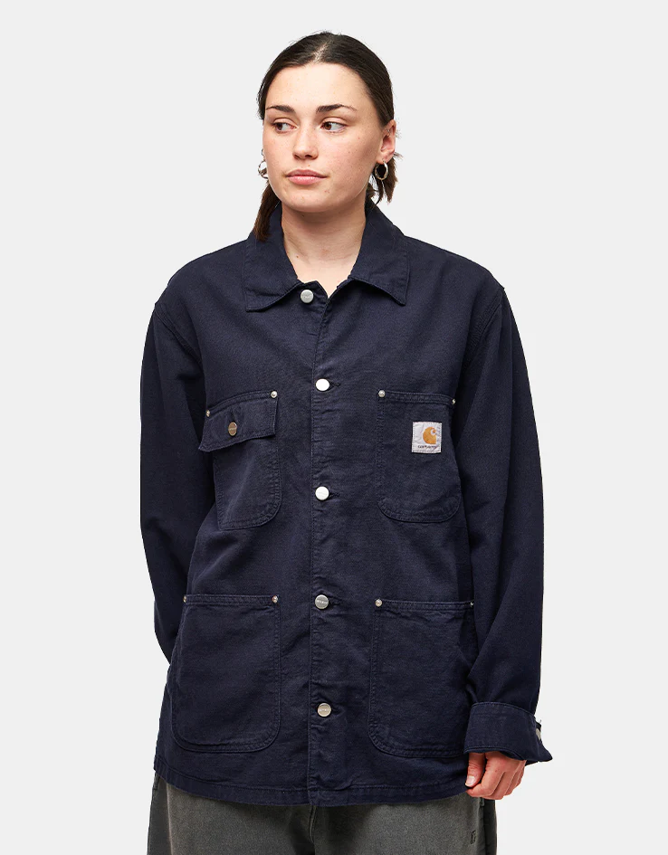 Carhartt WIP Walter Chore Coat - Dark Navy (Garment Dyed) - Image 8