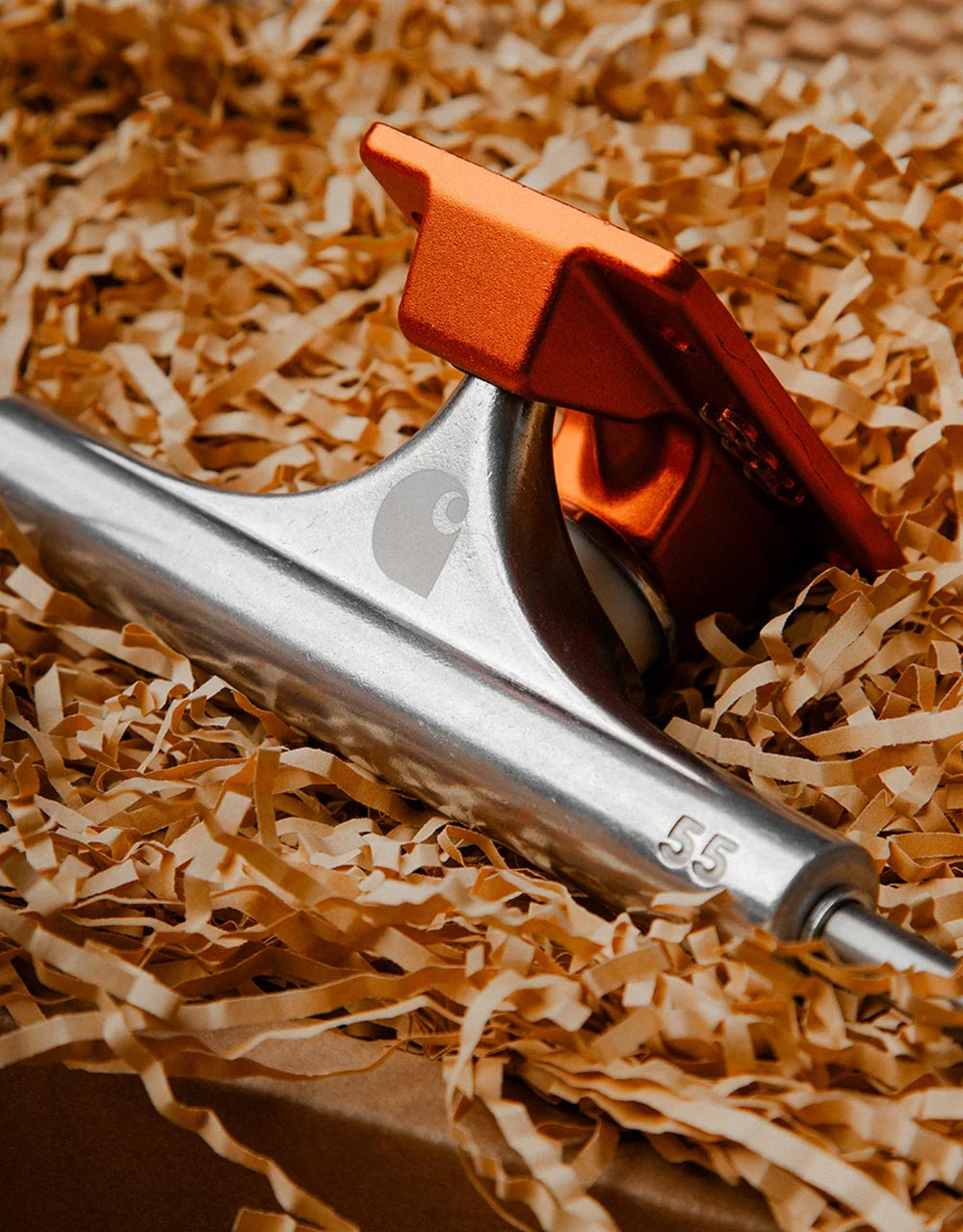 Carhartt WIP x Ace AF1 Skateboard Trucks - Orange/Silver - Image 2