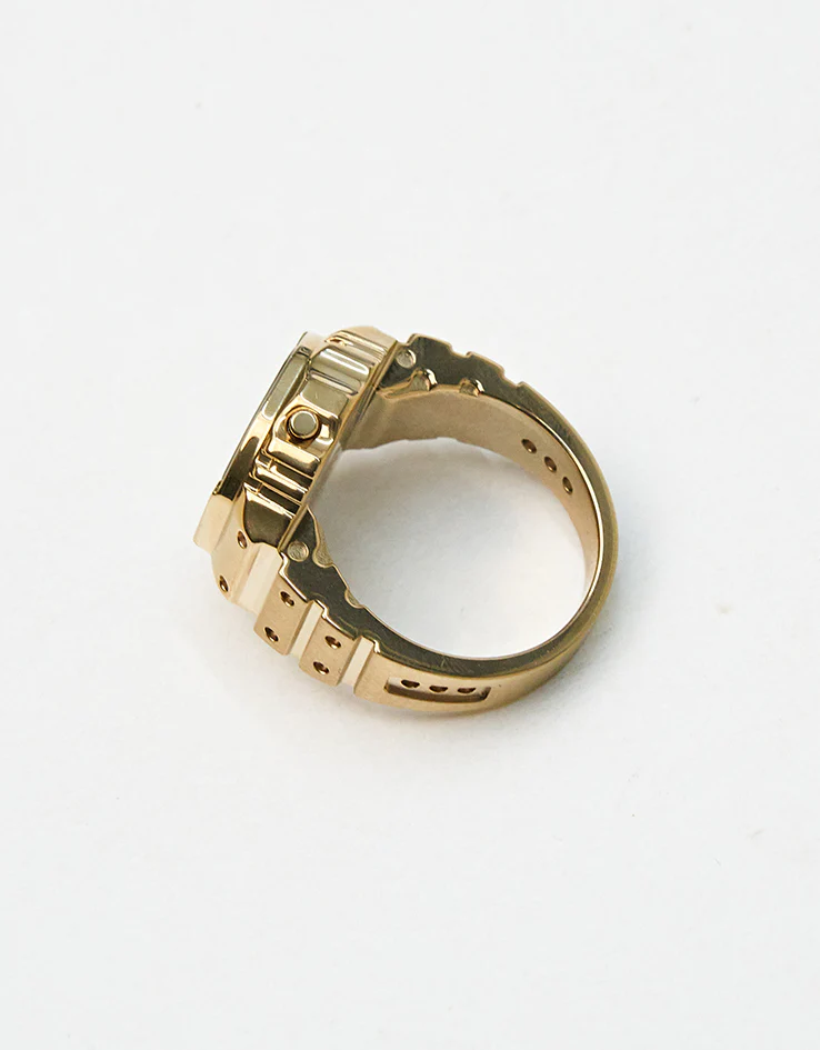 Casio 50th Anniversary CRW-001G-9ER Digital Ring Watch - Gold - Image 4
