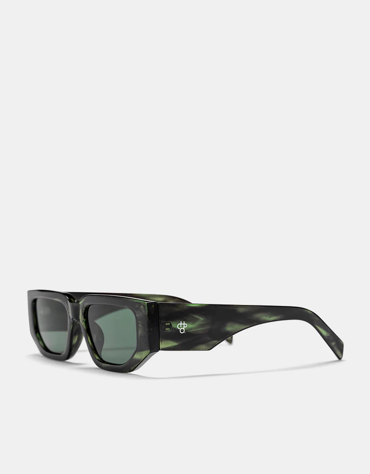 CHPO Brixton Sunglasses - Smoke Green/Green - Image 2