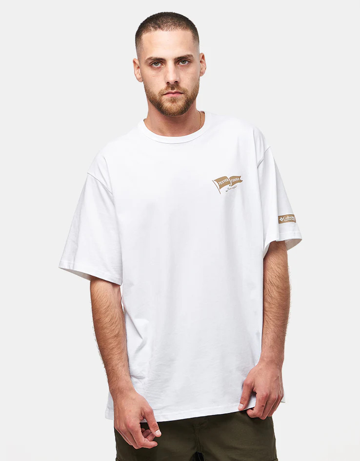 Columbia CSC™ Heavyweight Back Graphic T-Shirt - White/Heritage - Image 2