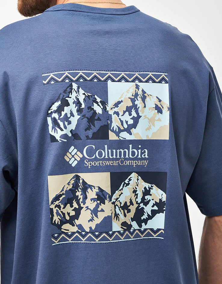 Columbia CSC™ Heavyweight Iconic T-Shirt - Dark Mountain/Repeated Peaks - Image 3